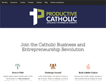 Tablet Screenshot of productivecatholic.com